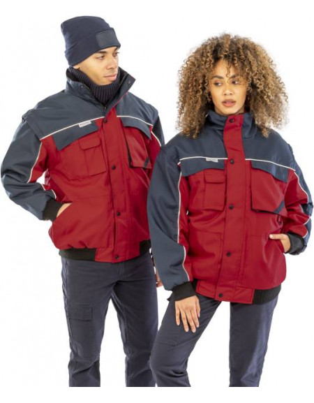 Jachetă de lucru cu mâneci detașabile